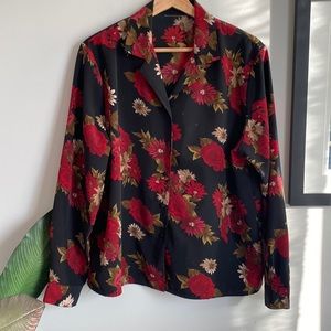 Vintage Floral Blouse